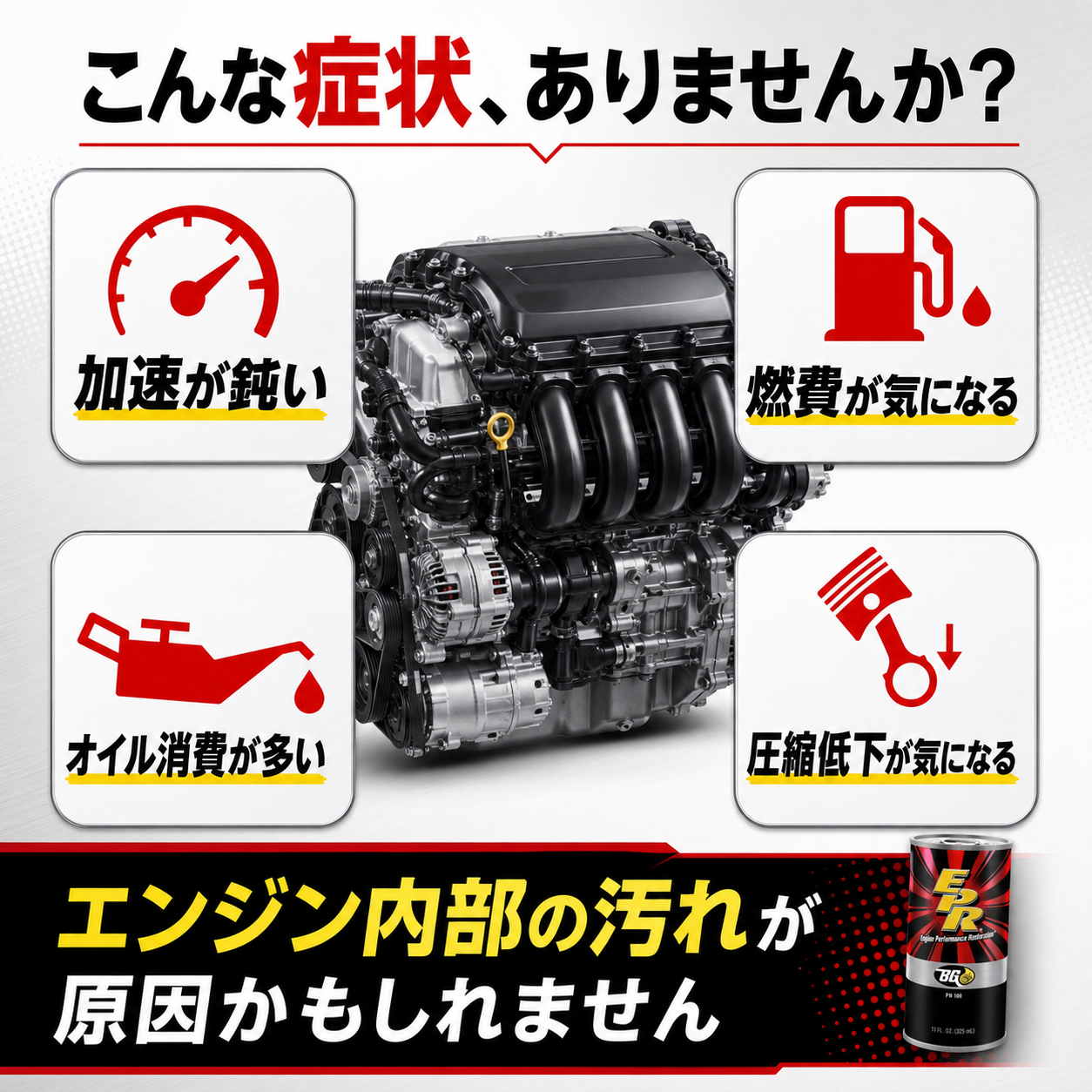 EPR｜エンジンフラッシング剤 325ml 製品説明 2／8