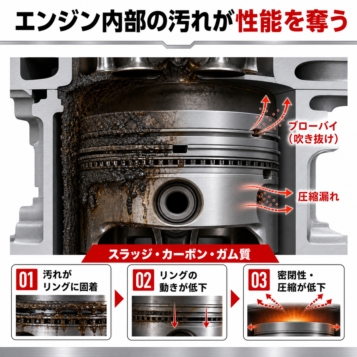 EPR｜エンジンフラッシング剤 325ml 製品説明 3／8
