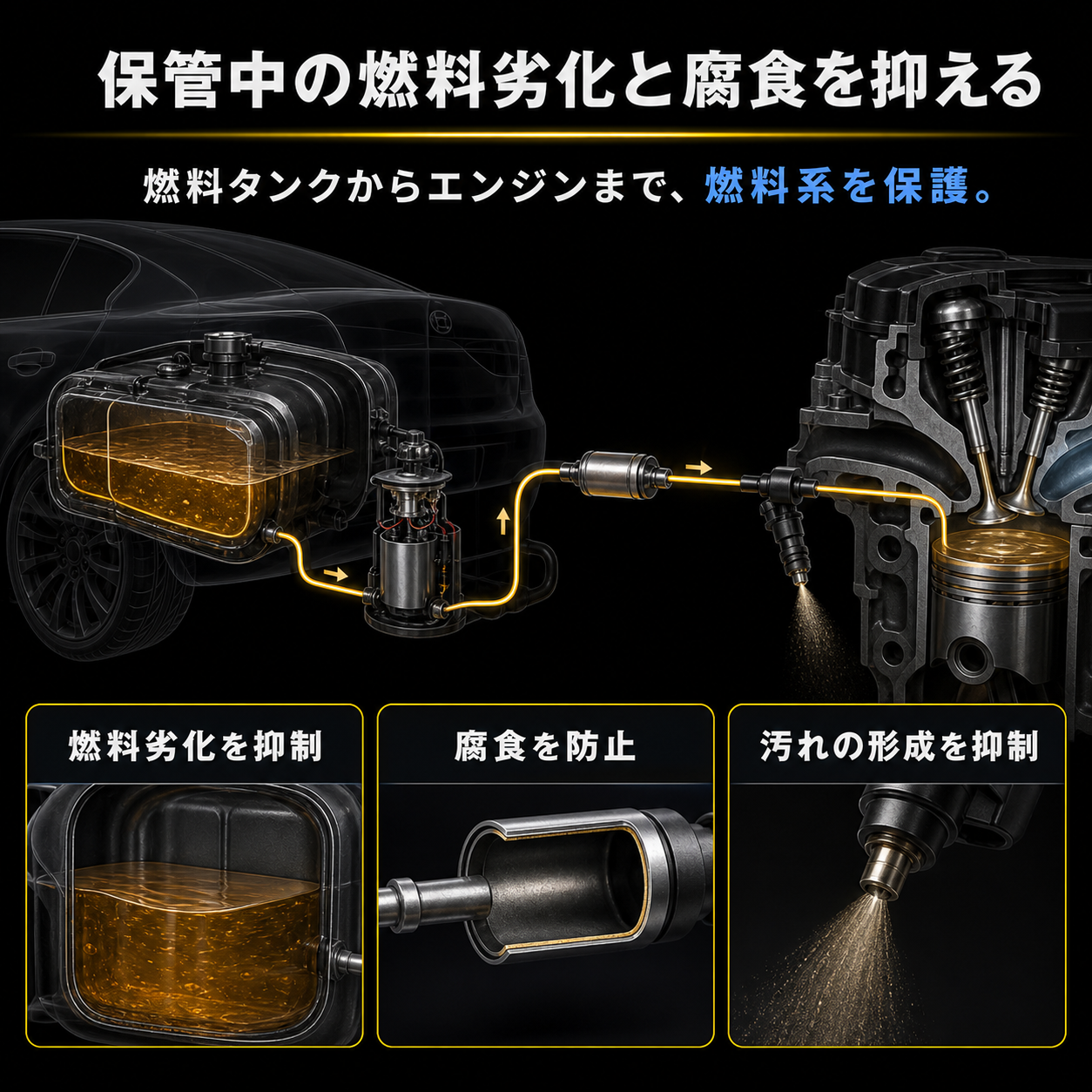 CF5｜燃料ライン洗浄・劣化防止剤 325ml 製品説明 5／10